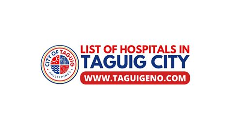 list of medical clinic in taguig|List of General and Private Hospitals in Taguig City.